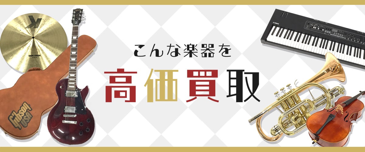 こんな楽器を高価買取します